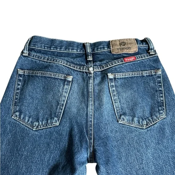 Wrangler High Rise Straight Blue Jeans - Picture 6 of 9
